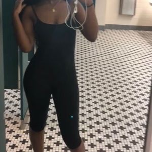 Spaghetti Strap Romper- Black